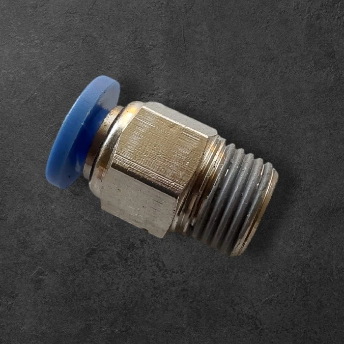 Pnevmatski hitri priklop moški navoj 1/8 na cev 4mm INOX